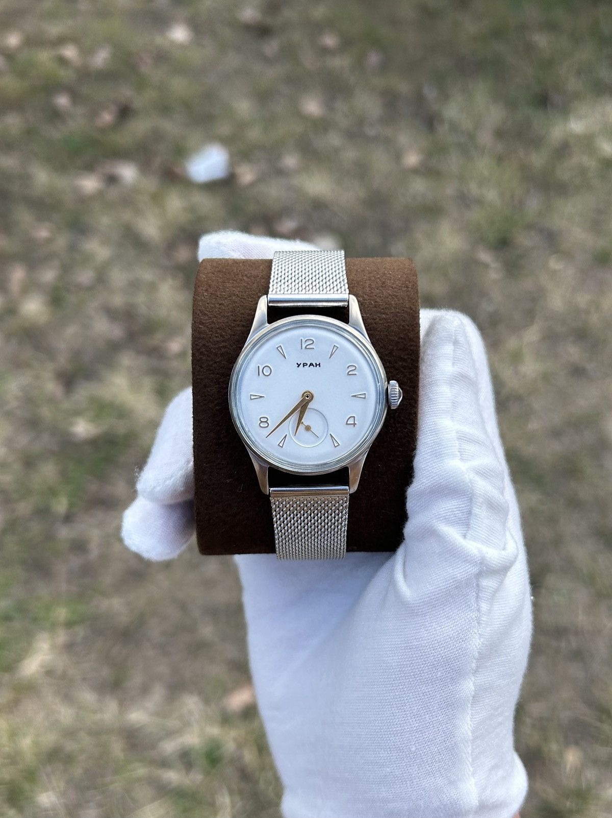 Vintage Vintage Watch Uran USSR Soviet Mechanical Retro 1970s Size ONE SIZE - 1 Thumbnail