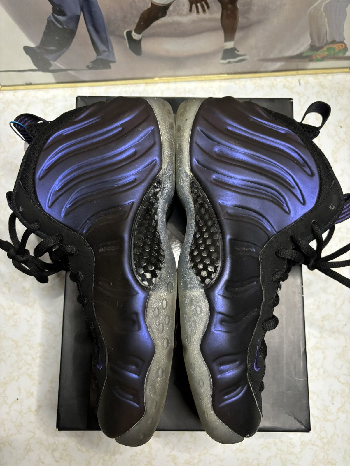 Jordan Brand Nike Foamposite ‘eggplant’ Size US 9.5 / EU 42-43 - 4 Thumbnail
