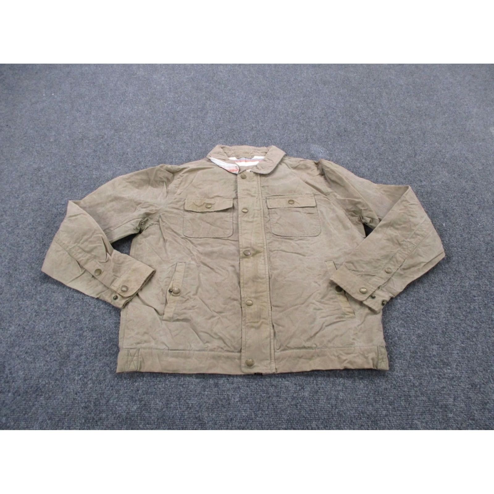 Marine Layer Marine Layer Jacket Mens M Chore Coat Beige Outdoor Bomber Jacket Full Zip Pockets Lightweight Casual Size US M / EU 48-50 / 2 - 2 Thumbnail