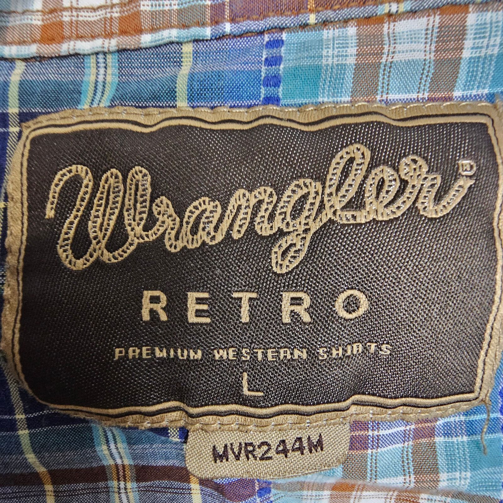 Wrangler Wrangler Retro Men Western Shirt Pliad Size L Country Cowboy Size US L / EU 52-54 / 3 - 6 Thumbnail