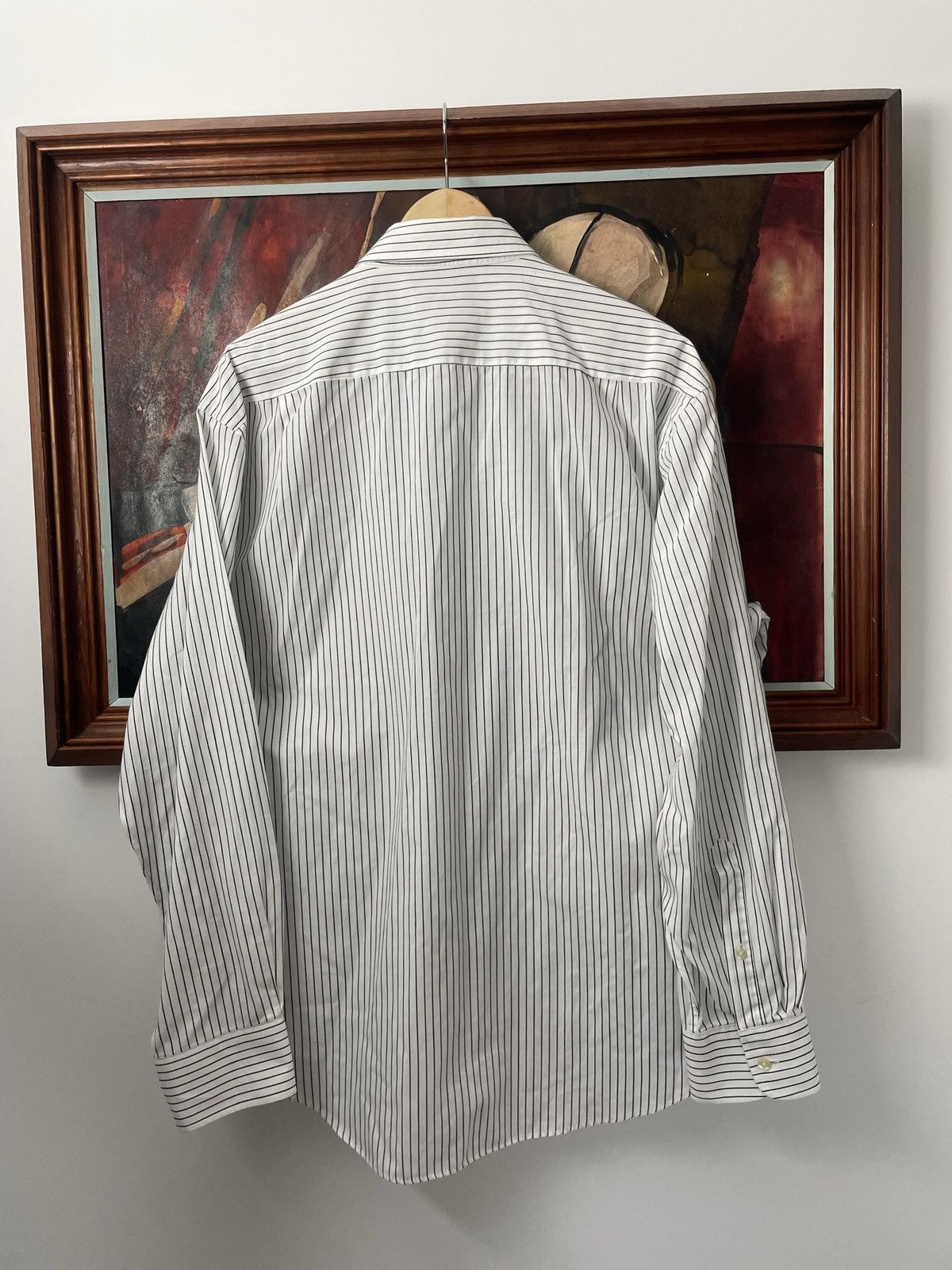 Pierre Balmain Vintage 90s Pierre Balmain Button Shirt Stripes Designer Size US L / EU 52-54 / 3 - 6 Thumbnail