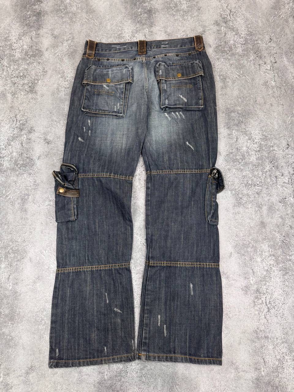 Other Kickdown Avant Garde Multipocket leather Pocket Men's Jeans Size US 34 / EU 50 - 9 Thumbnail