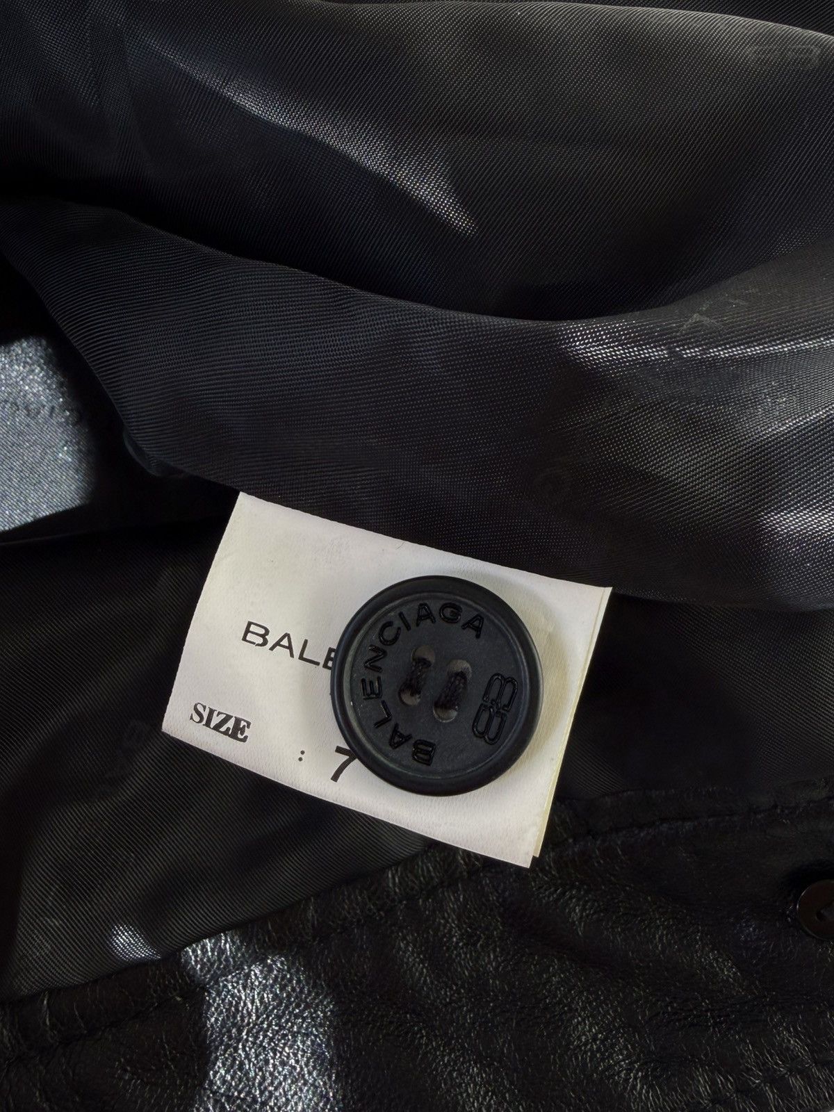 Balenciaga Balenciaga 1997 Nicolas Ghesquiere Zip Leather Jacket Size US XL / EU 56 / 4 - 9 Thumbnail