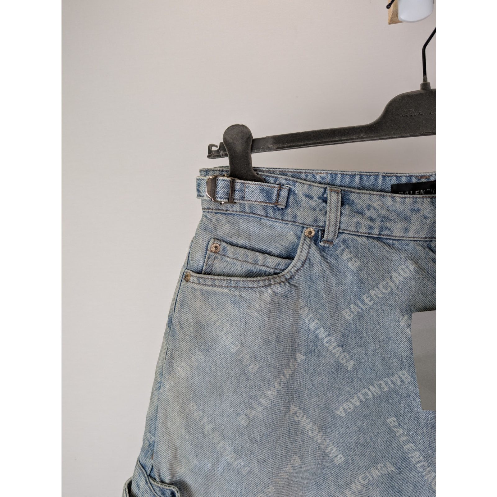 Balenciaga o1rshd1 Cargo Pants in Blue Size US 32 / EU 48 - 5 Thumbnail