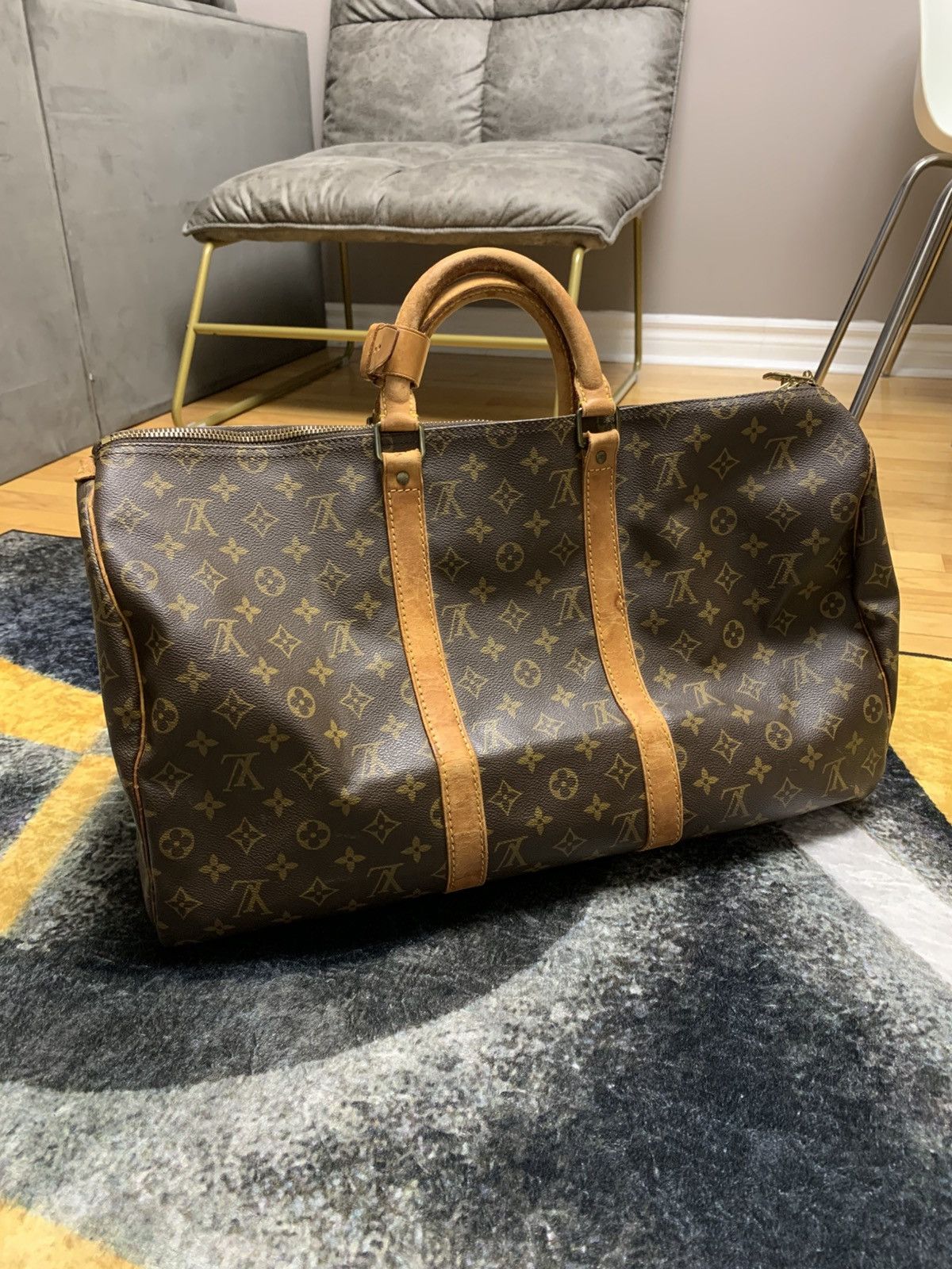 Louis Vuitton Louis Vuitton Duffel Bag Keepall Size ONE SIZE - 2 Thumbnail