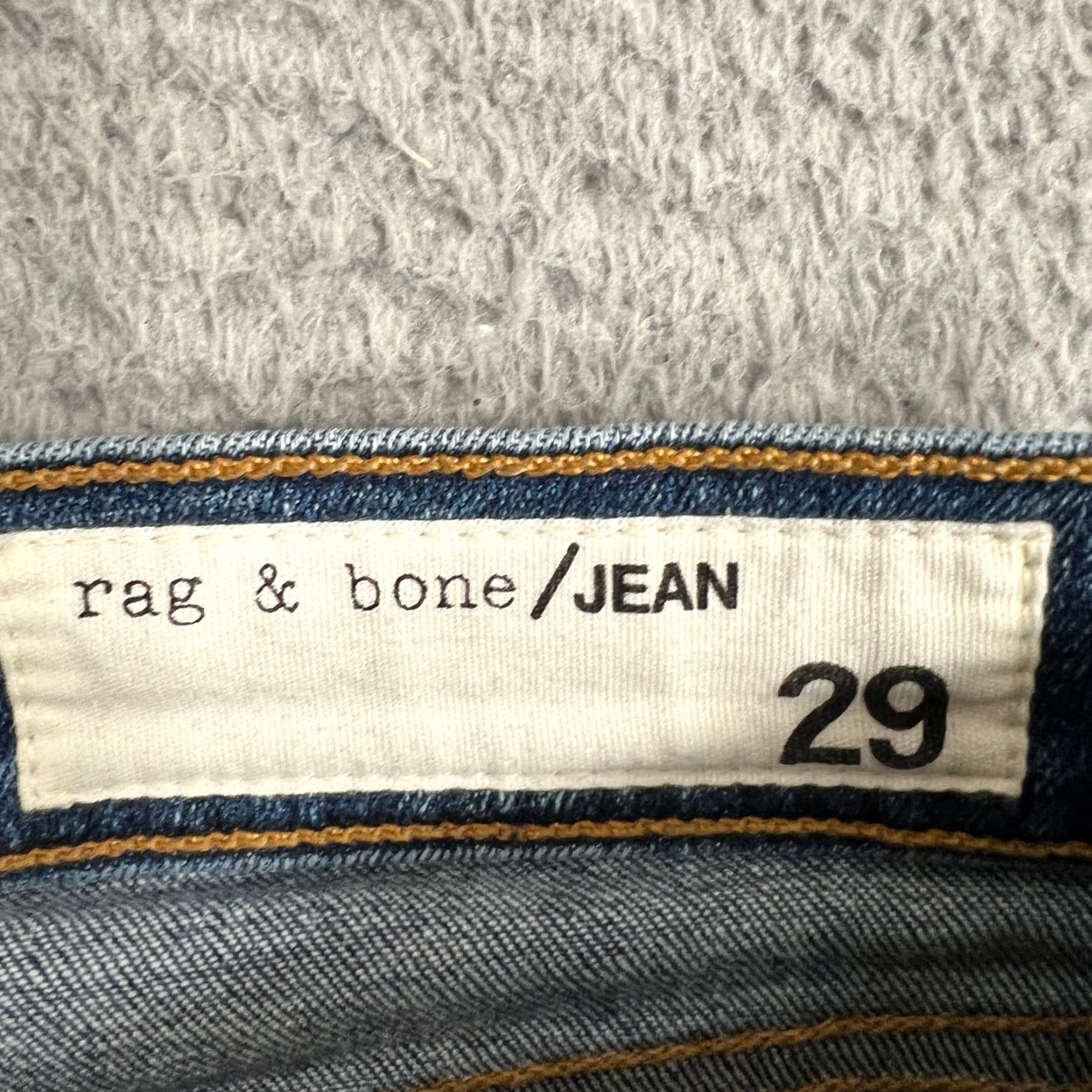 Rag & Bone RAG & BONE Womens 29 High Rise Skinny Stretch Jeans Medium Wash Blue Denim Size 29" - 5 Thumbnail