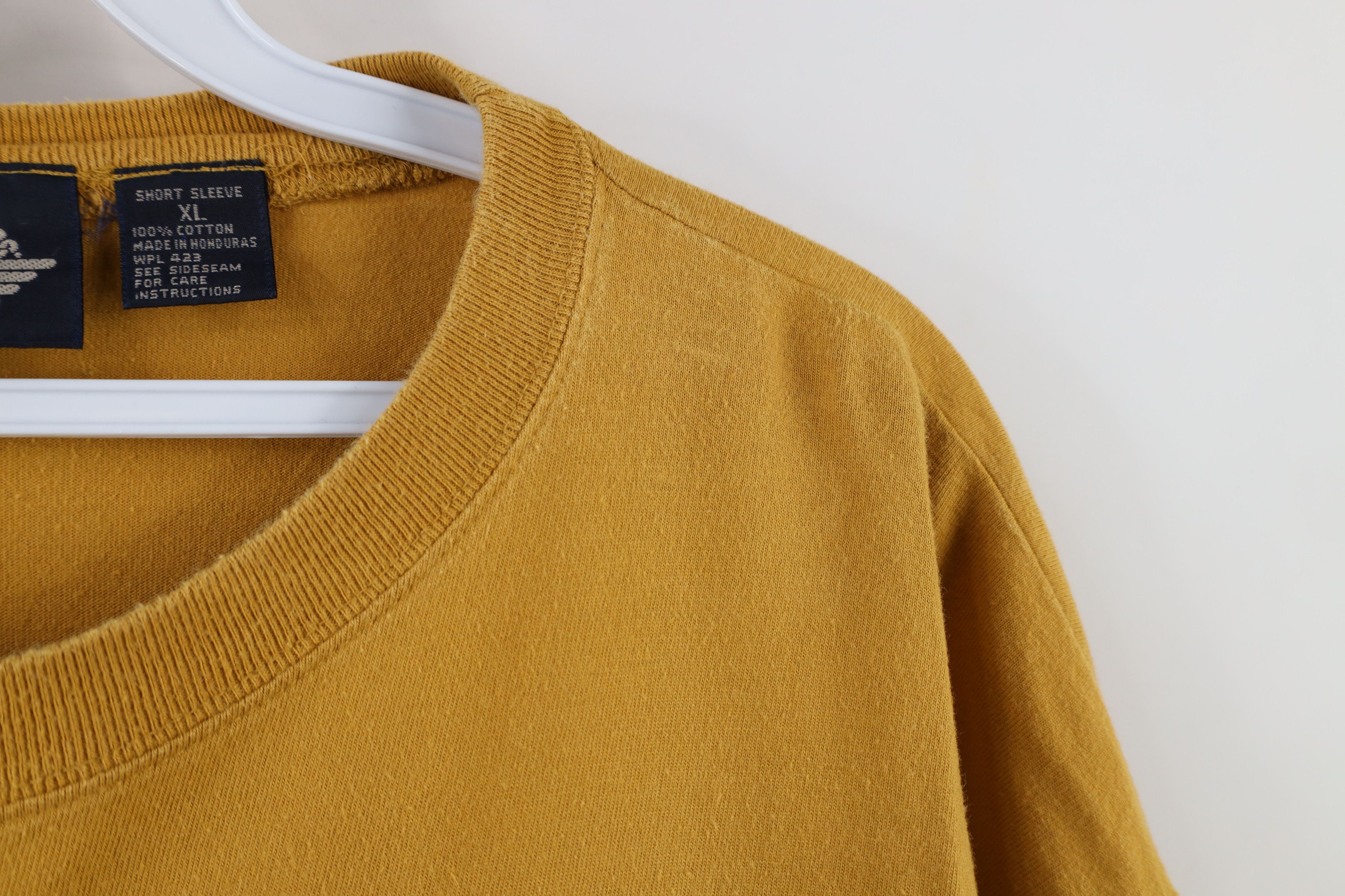 Vintage Vintage 90s Streetwear Fit Pocket T-Shirt Yellow Cotton Size US XL / EU 56 / 4 - 7 Thumbnail