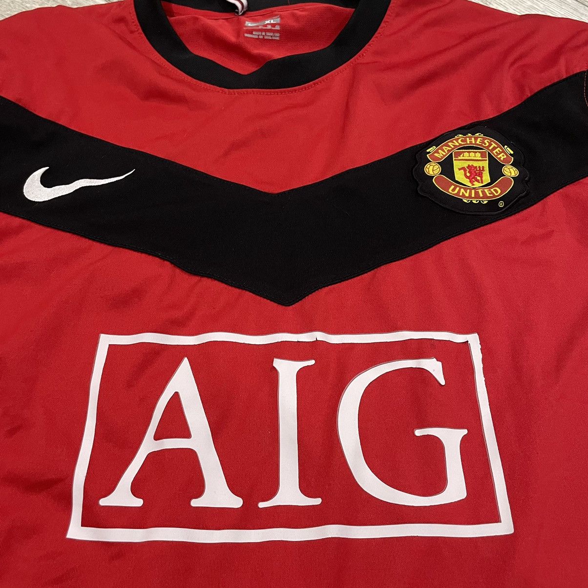 Nike Nike 90s AIG MANCHESTER UNITED tee match jersey shirt Size US XL / EU 56 / 4 - 2 Thumbnail