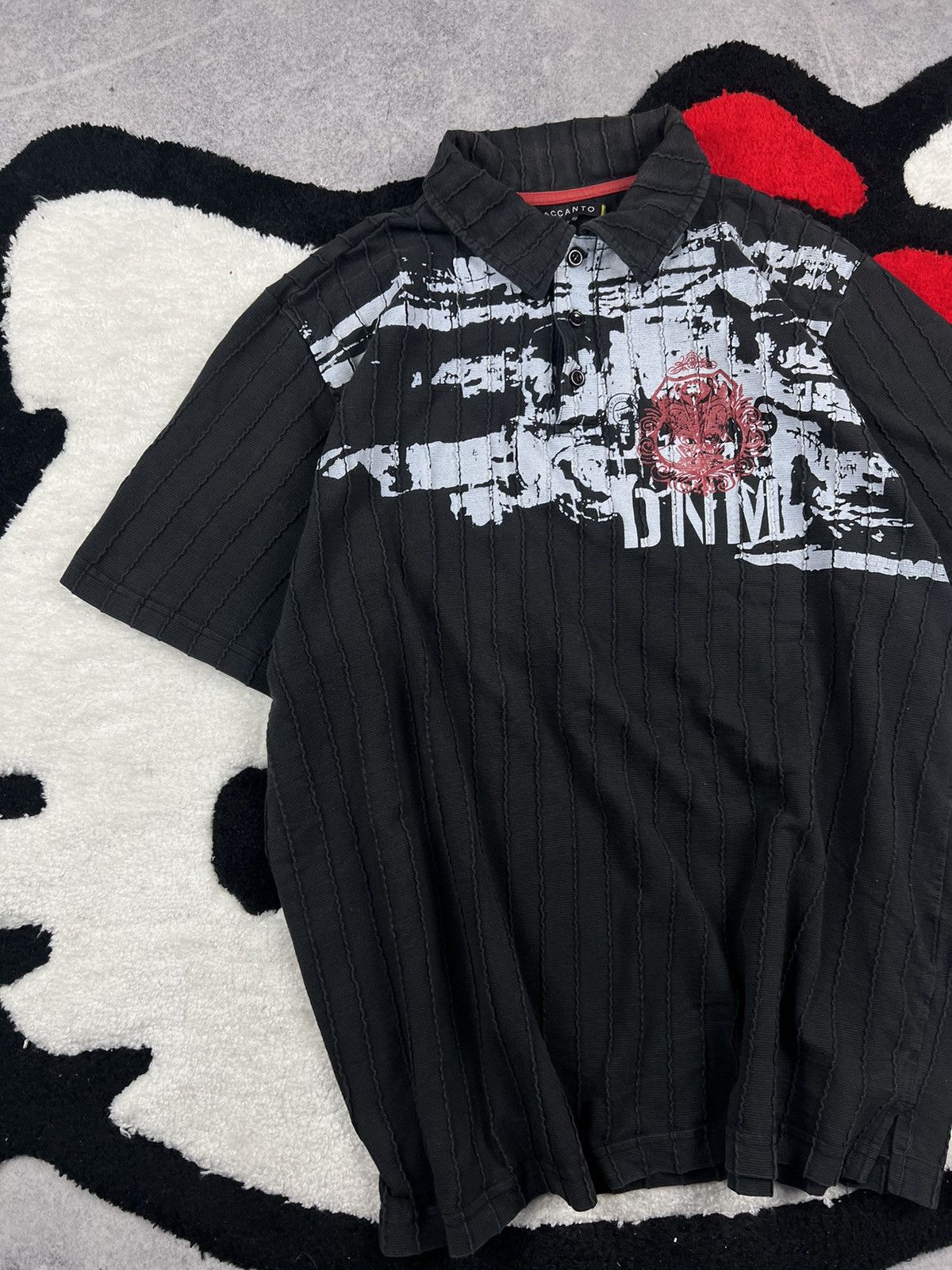 Vintage Crazy Y2K Vintage Grunge Affliction Style Japanese Polo Tee Size US XL / EU 56 / 4 - 2 Thumbnail