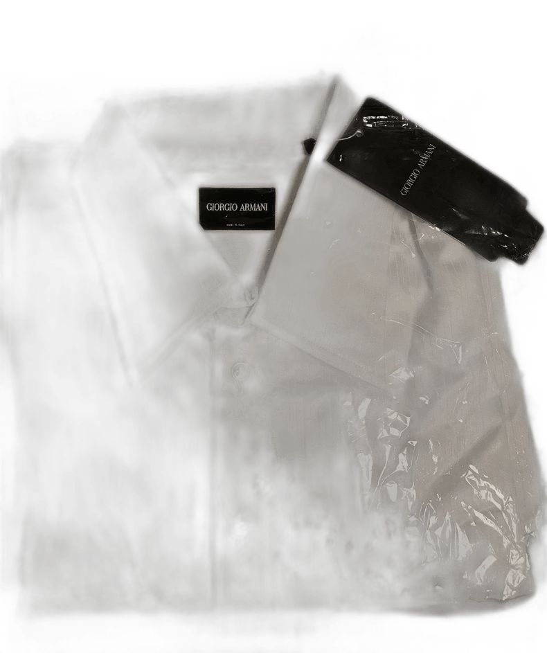 GIORGIO ARMANI Long Sleeve Shirt in White