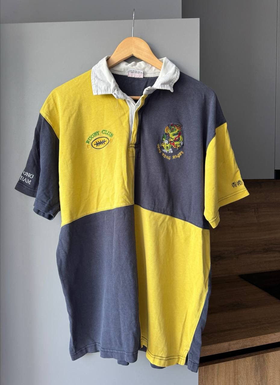 Vintage Vintage Hong Kong Rugby Polo Shirt Jersey L 90s Club Chinese Size US L / EU 52-54 / 3 - 1 Thumbnail