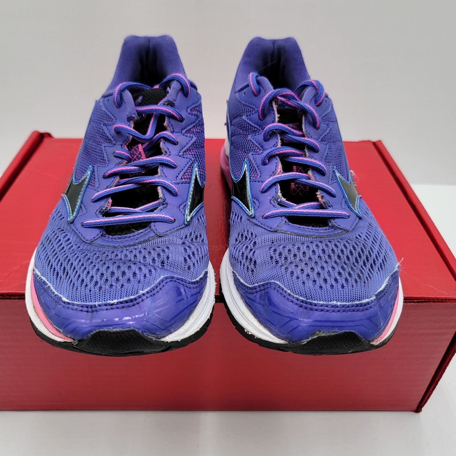 Mizuno Women's Mizuno Wave Rider 20 Purple/Pink Sz 9 251 J1GD170309 Size US 9 / IT 39 - 4 Thumbnail