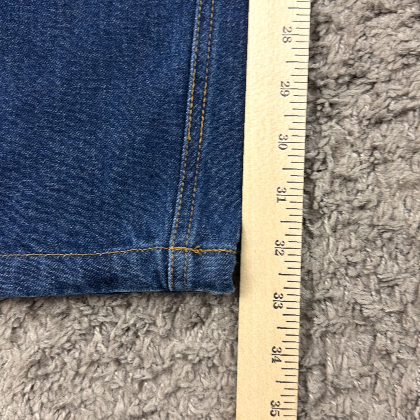 Denime Ifrline Jeans Mens 36 Straight FR Flame-Resistant Denim Dark Wash 33x33 1X28R Size US 33 - 6 Thumbnail