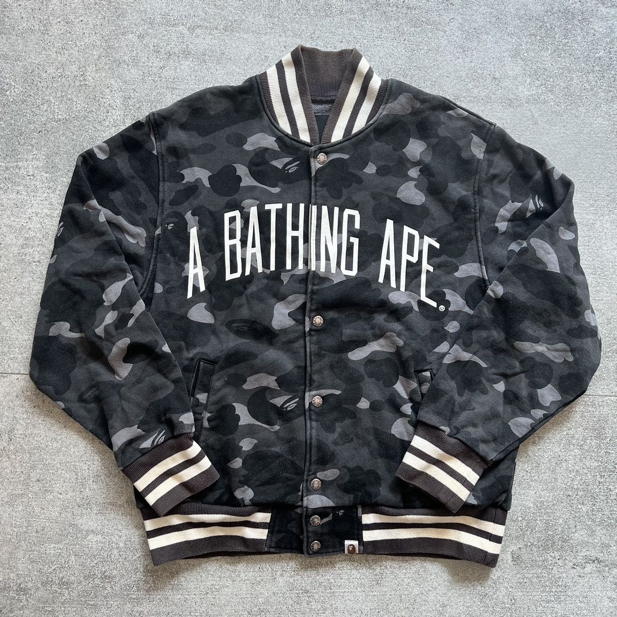 Bape Color Camo Varsity Jacket Size US M / EU 48-50 / 2 - 1 Thumbnail