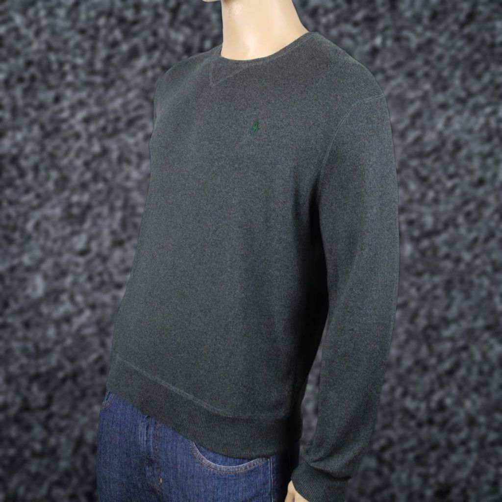 Polo Ralph Lauren Polo Ralph Lauren Grey Crewneck Sweater Green Pony NWT Mens Large Cotton Crewneck Sweatshirt Size US L / EU 52-54 / 3 - 1 Thumbnail