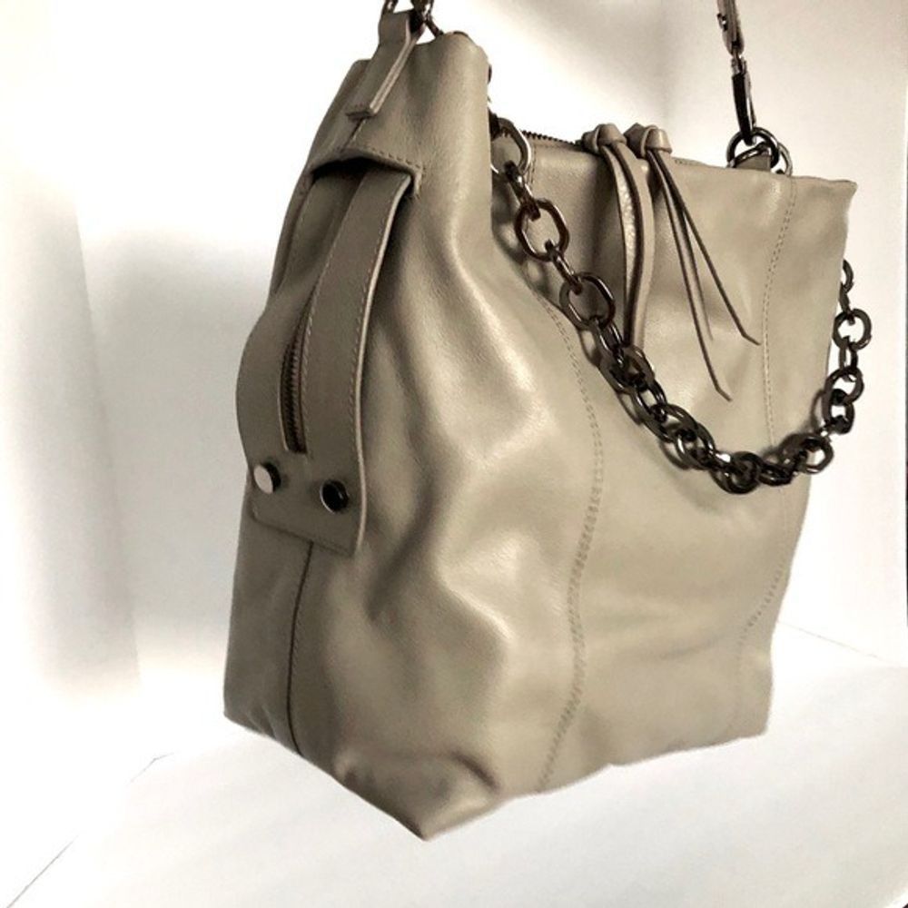 Other Kooba Dante Hobo Grey Crossbody Handbag Leather Size ONE SIZE - 2 Thumbnail