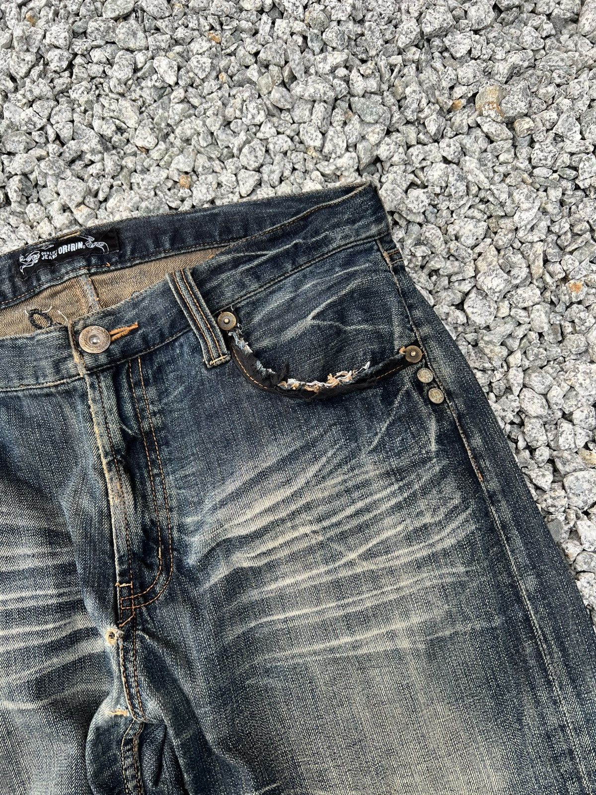 If Six Was Nine Japanese Brand Oririn Claw Jean Size US 35 - 9 Thumbnail