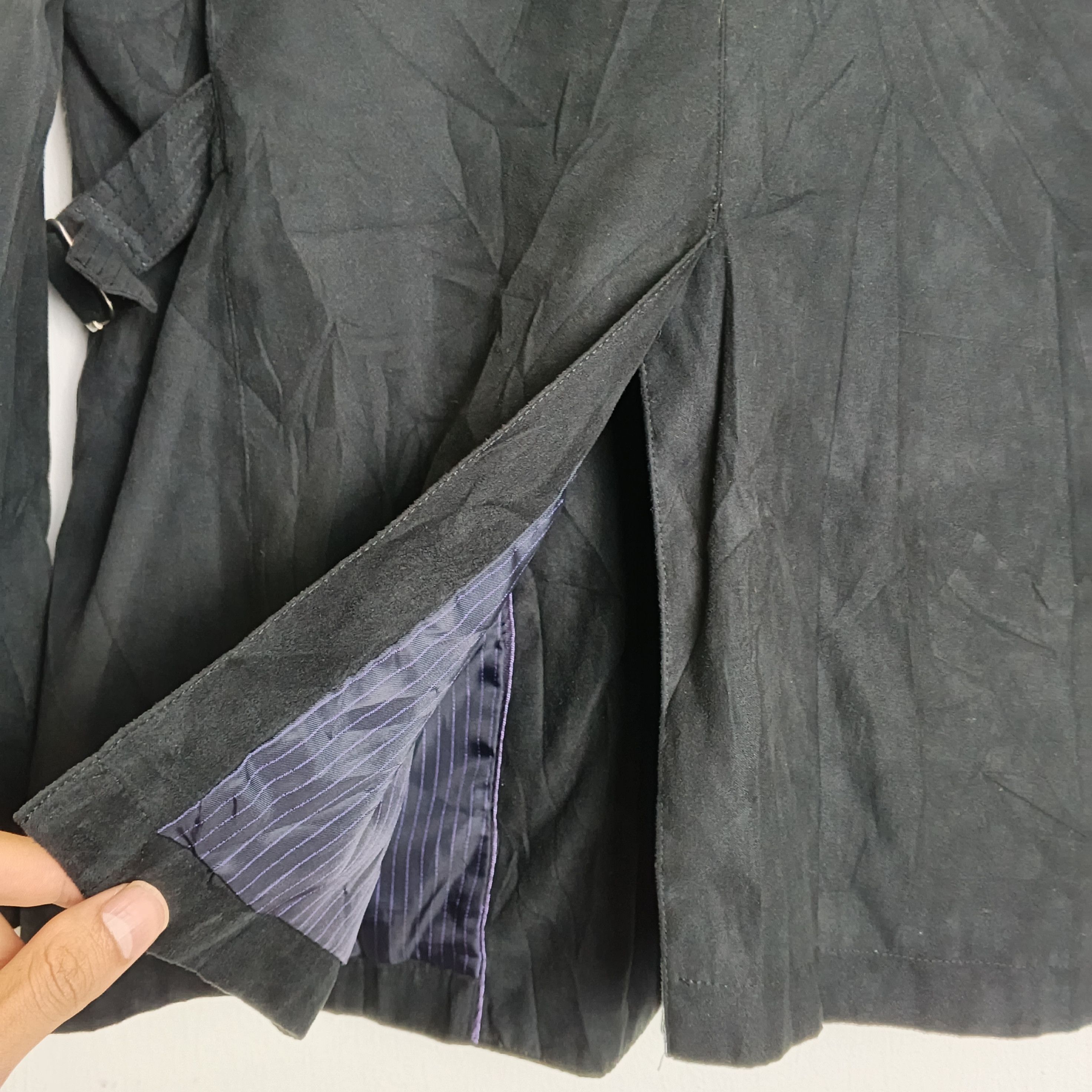 Yohji Yamamoto Vintage Kansai Yamamoto Faux Suede Buckle Jacket Size US L / EU 52-54 / 3 - 9 Thumbnail