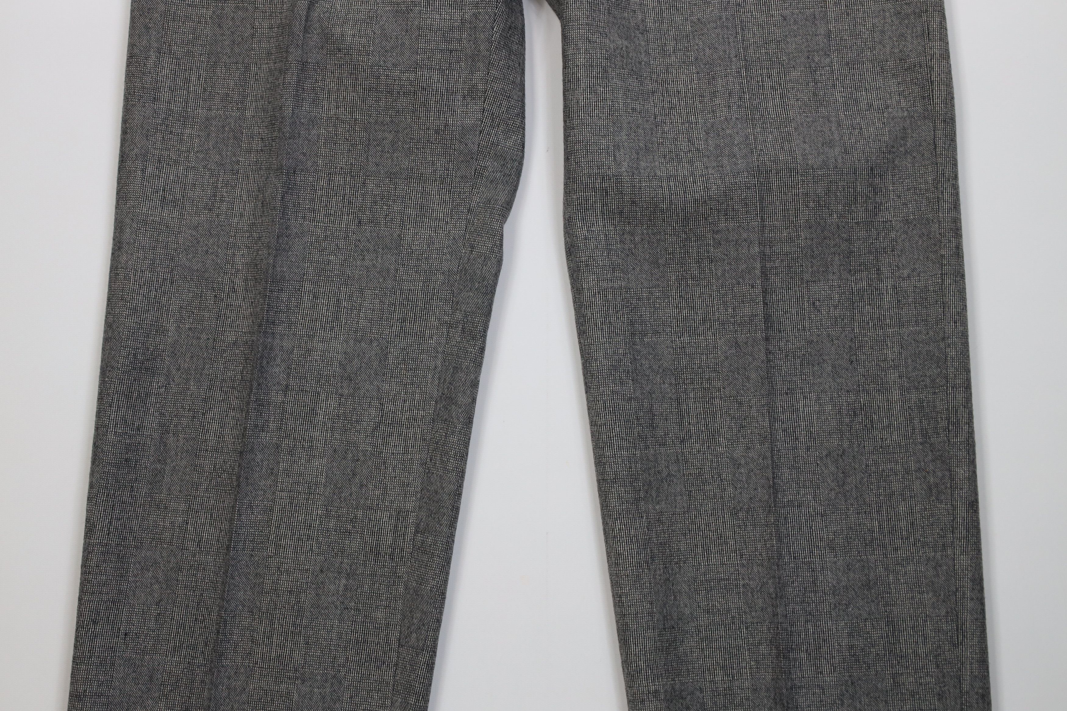 Christian Dior Monsieur Vintage 70s Christian Dior Knit Wide Leg Chino Pants Plaid Size US 34 / EU 50 - 3 Thumbnail