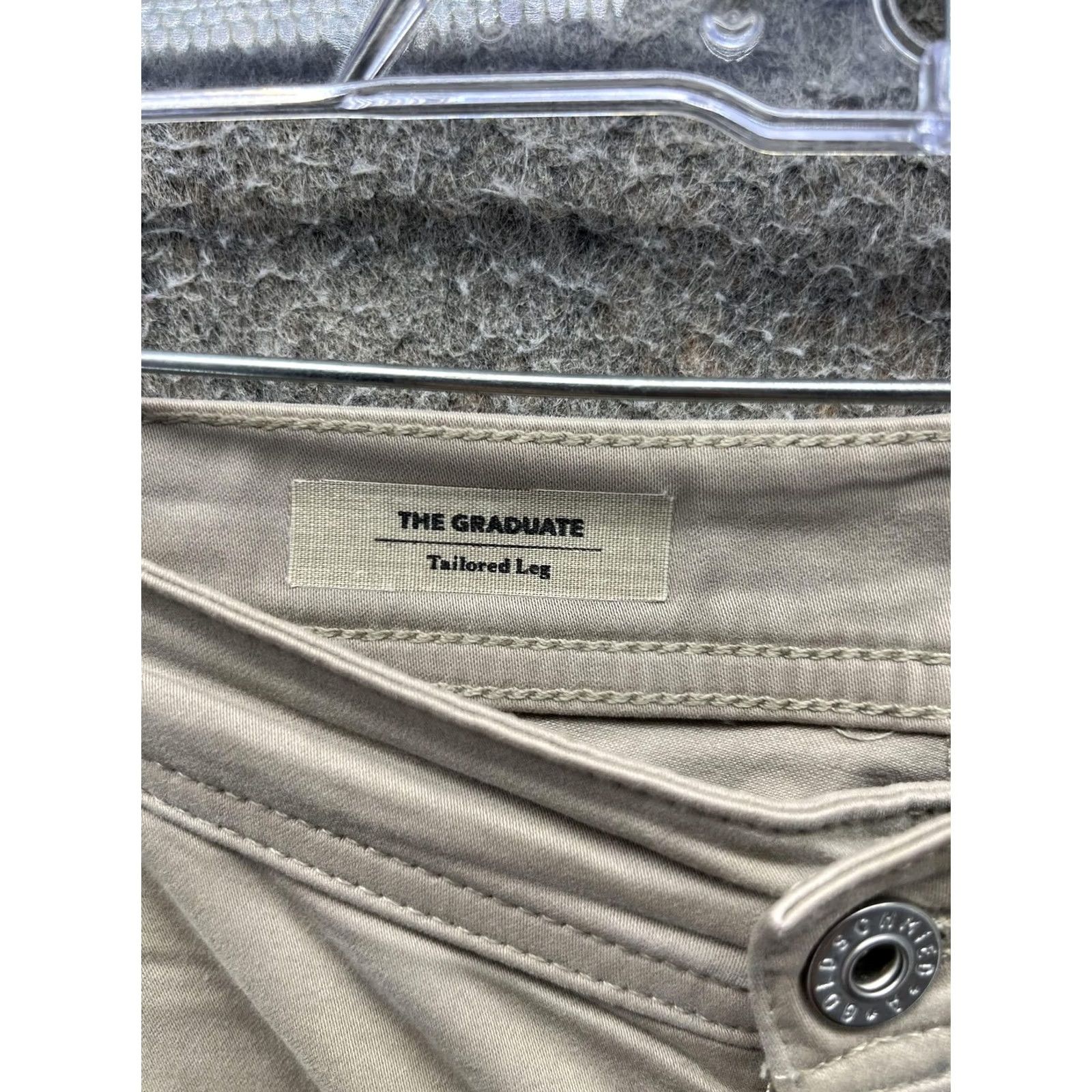 Vintage Adriano Goldschmied Pants Mens 38x32 Beige Chino Stretch Graduate Tailored Leg Size US 38 / EU 54 - 6 Thumbnail