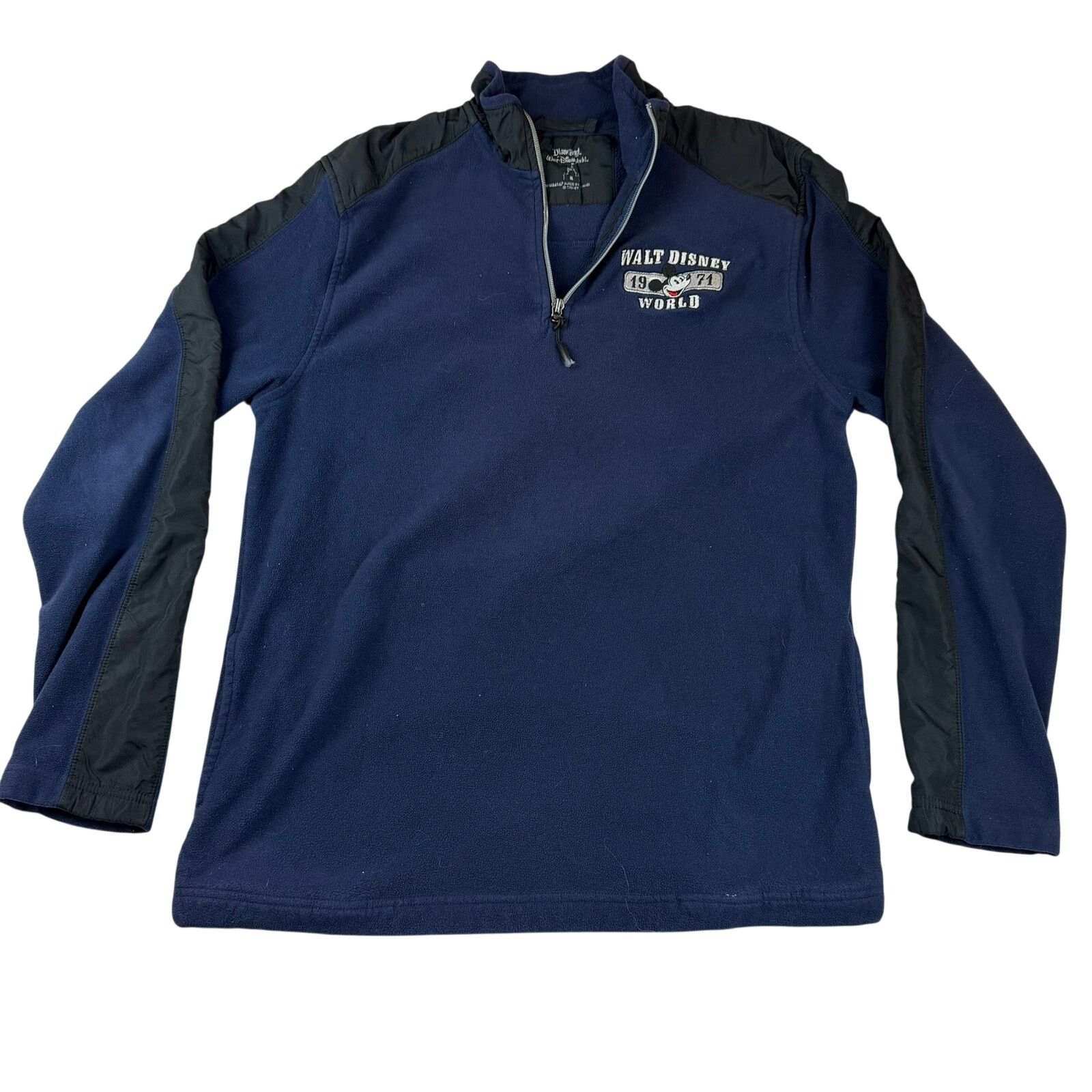Disney Walt Disney World Quarter Zip Fleece Navy – Size M Size M / US 6-8 / IT 42-44 - 1 Thumbnail