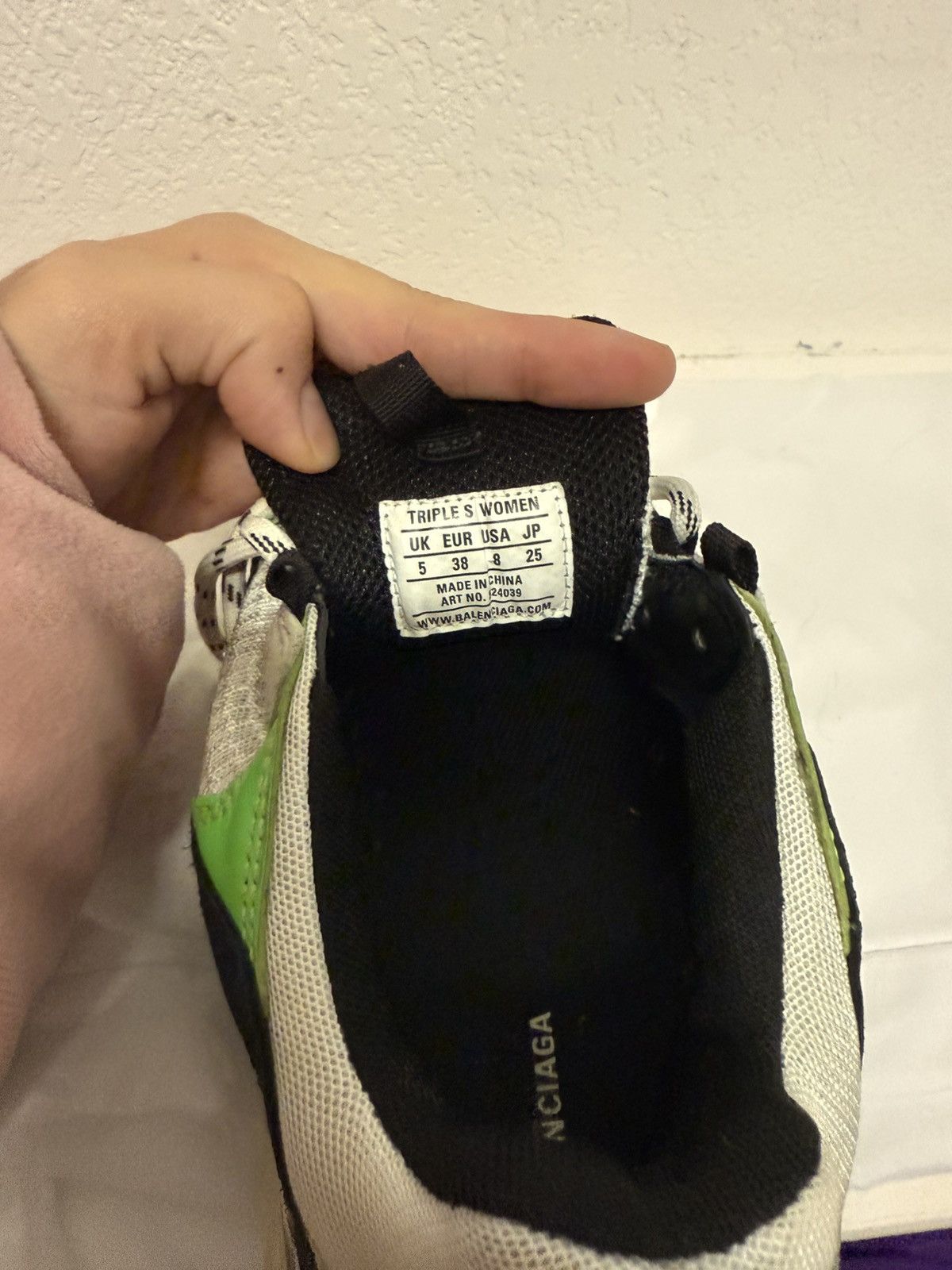 Balenciaga Balenciaga Triple S Chunky Sole Sneaker - Green/White/Black Size US 8 / IT 38 - 8 Thumbnail
