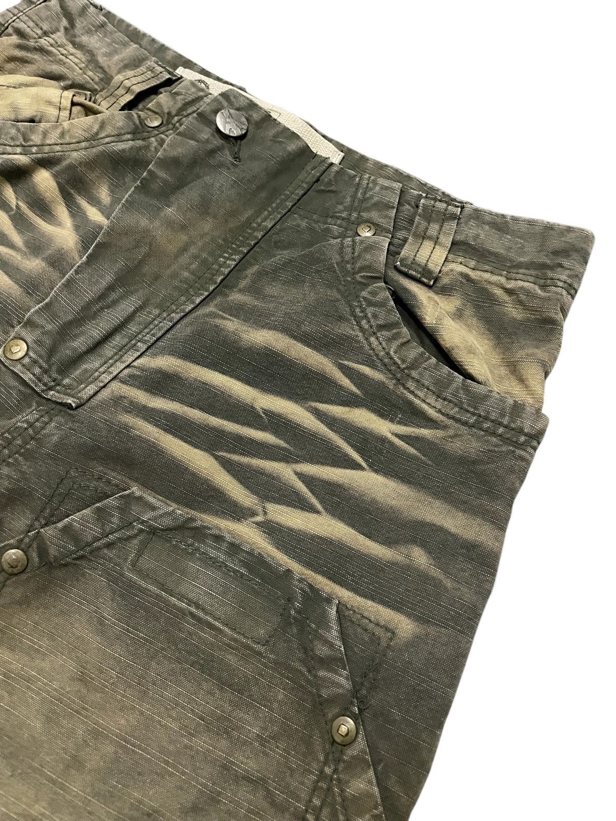 Japanese Brand × Le Grande Bleu (L.G.B.) 3.Q.L Japan Double Knee Claws Mark Shadow Wash Denim Pants Size US 28 / EU 44 - 9 Thumbnail