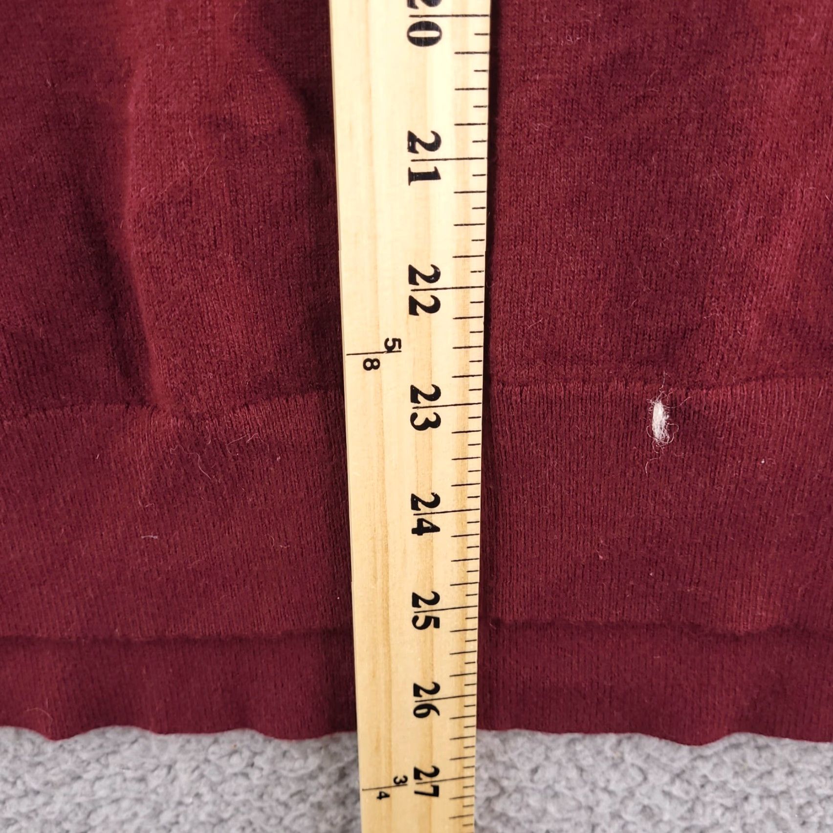 Banana Republic V Neck Sweater Banana Republic Womens Large Red Cotton Cashmere Blend Luxe Yarn Size L / US 10 / IT 46 - 6 Thumbnail