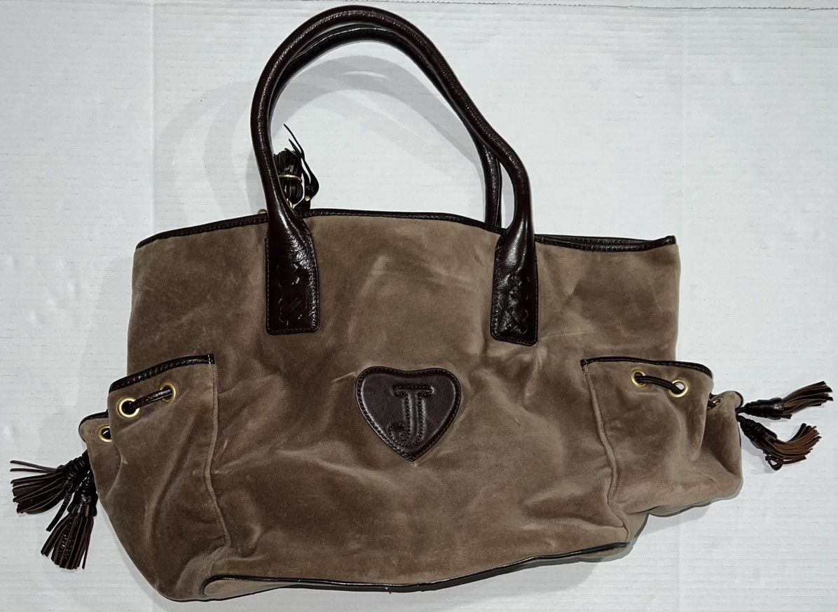 Juicy Couture Vintage Juicy Couture Handbag PurseTote Brown Velour Bag Y2k Size ONE SIZE - 2 Thumbnail