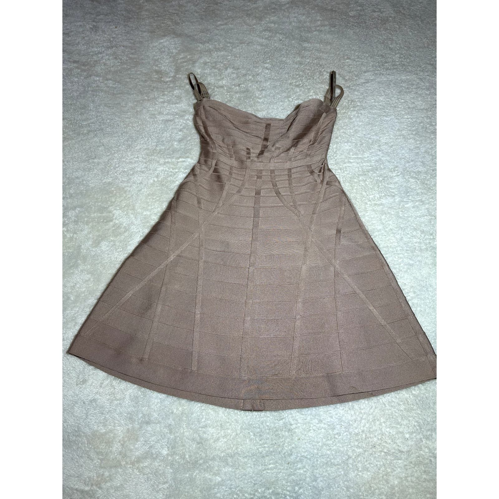 image of Herve Leger Beautiful Pink Mini Dress Size Medium, Women's