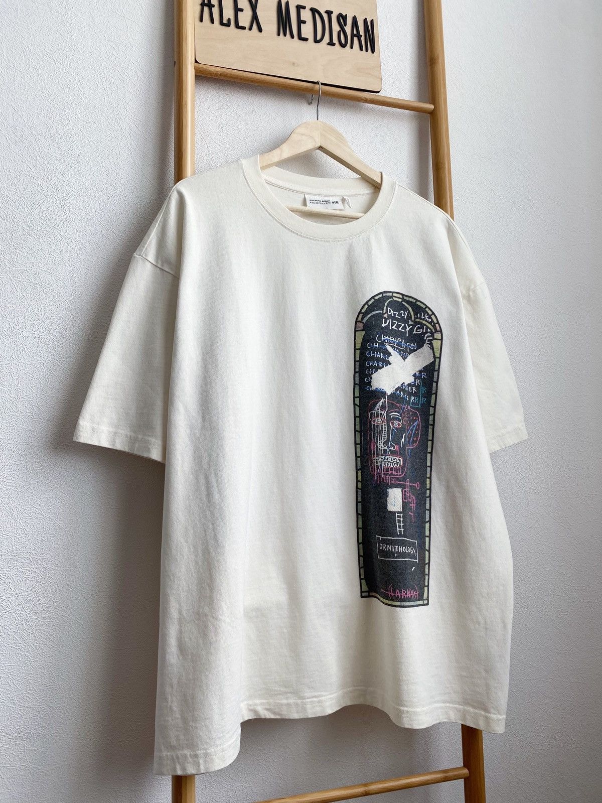 H&M × Jean-Michel Basquiat × Who Decides War WHO DECIDES WAR x BASQUIAT x H&M RELAXED FIT COTTON T-SHIRT Size US XXL / EU 58 / 5 - 2 Thumbnail