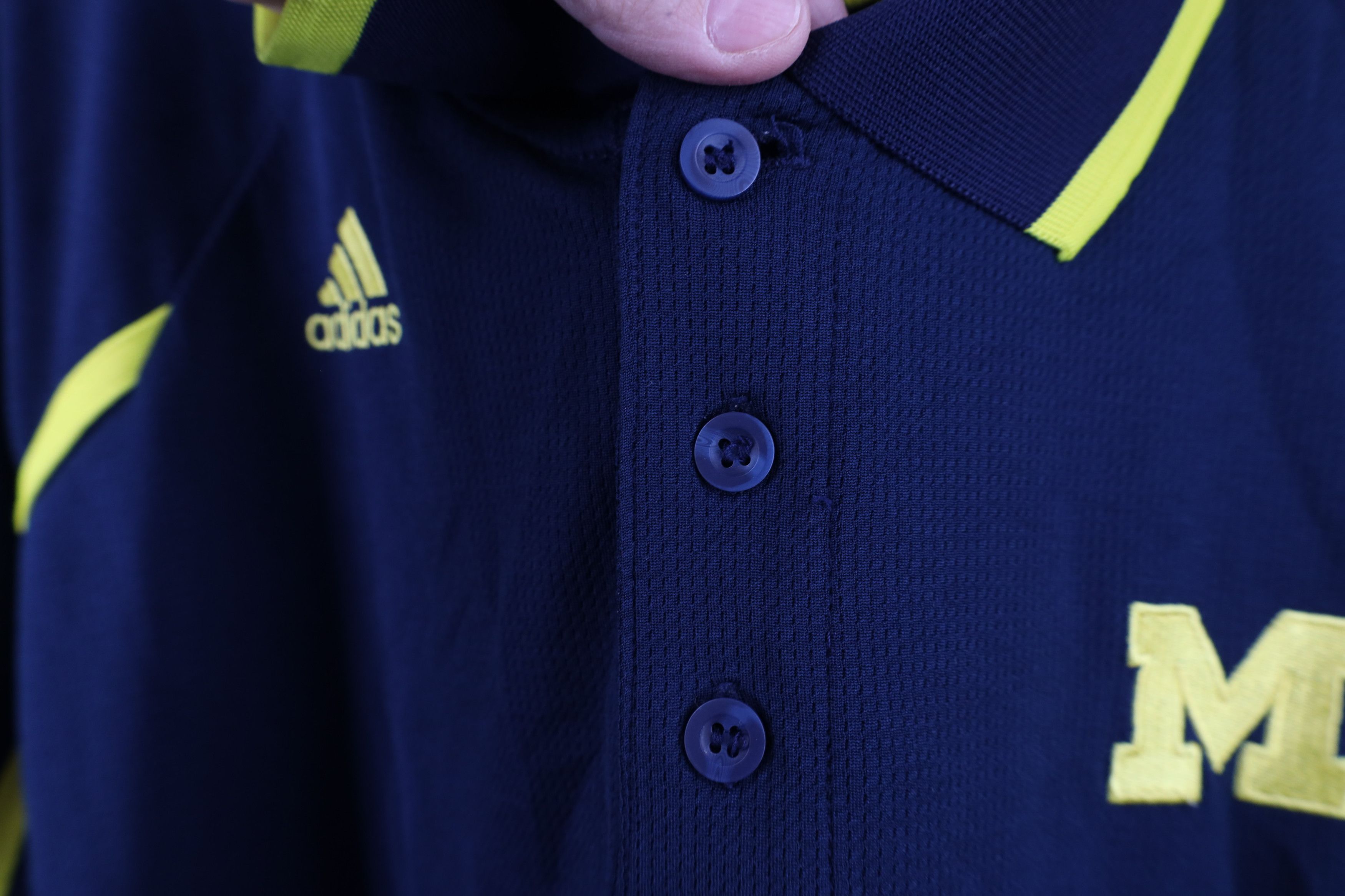 Adidas Adidas University of Michigan Football Polo Shirt Blue Size US XXL / EU 58 / 5 - 6 Thumbnail