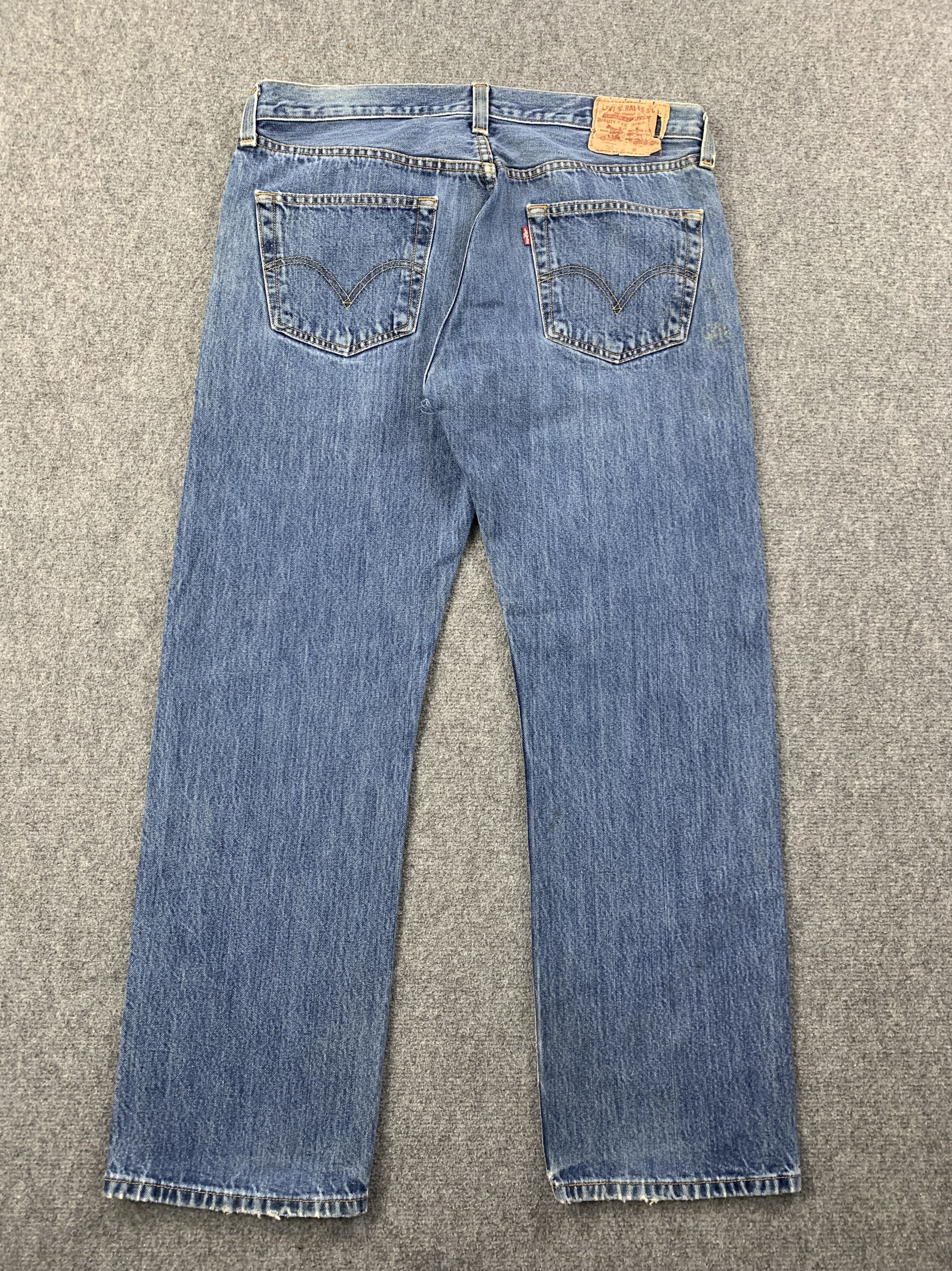 Levi's Vintage Levis 501 Faded Blue Jeans DP2203 Size US 36 / EU 52 - 3 Thumbnail