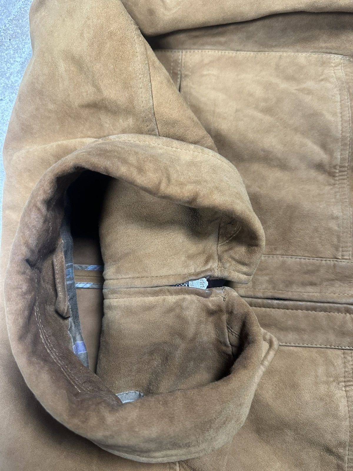 Hugo Boss Hugo Boss Goat Skin Leather Suede Jacket Distressed Size US XL / EU 56 / 4 - 12 Thumbnail