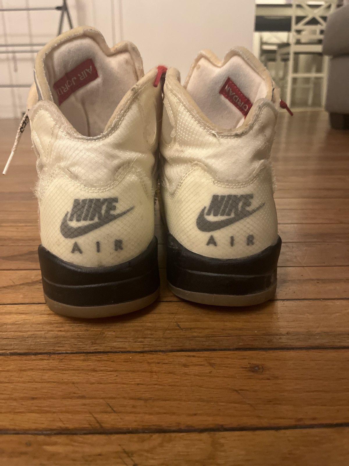 Jordan Brand × Off-White Off white x Jordan 5 sail size 12 Size US 12 / EU 45 - 3 Thumbnail