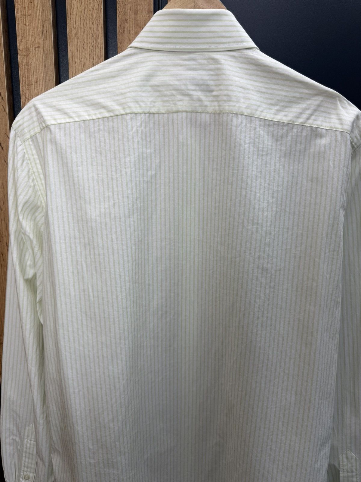 Luigi Borrelli Luigi Borrelli Cotton Striped Long Sleeve Shirt Size US L / EU 52-54 / 3 - 11 Thumbnail