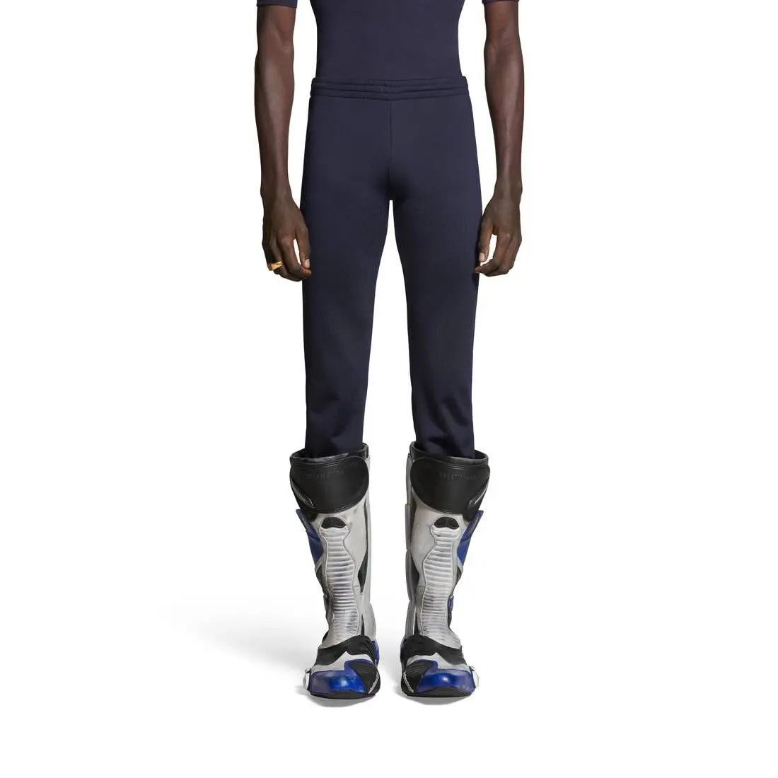 Balenciaga o1mt1gz1124 Low-Waist Fitted Pants in Navy Blue Size US 30 / EU 46 - 5 Thumbnail