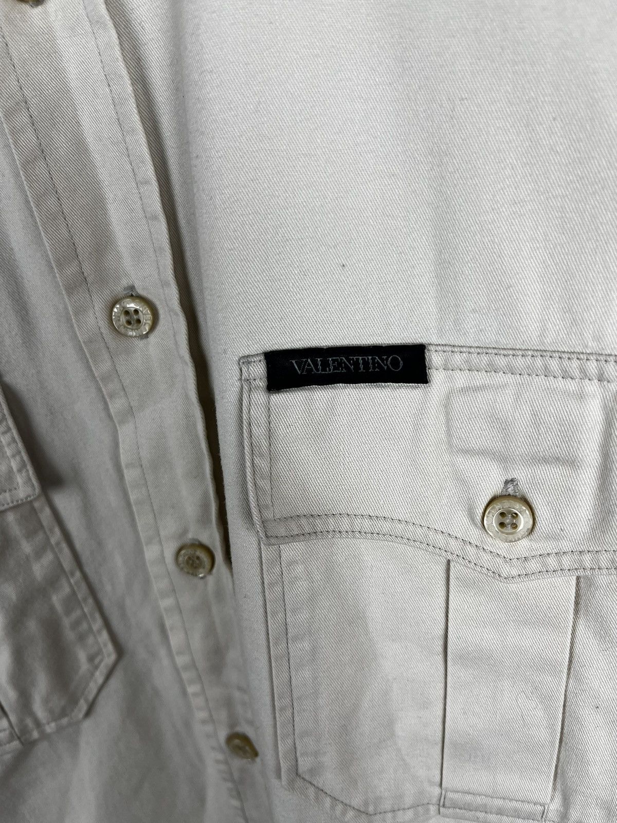 Giovanni Valentino × Valentino Valentino jeans shirt vintage 90s Size US L / EU 52-54 / 3 - 3 Thumbnail