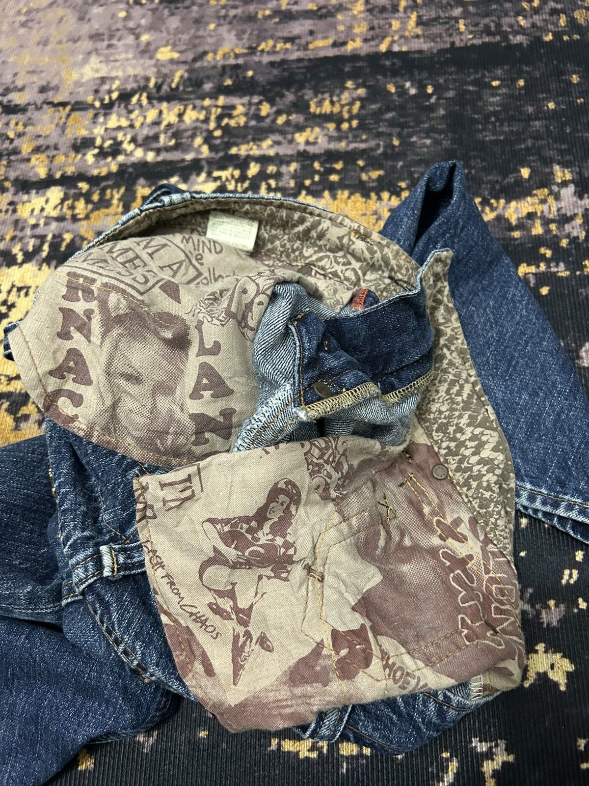 Tornado Mart RNA Inc Japan Distressed Snake Pocket Back Size US 31 - 17 Thumbnail