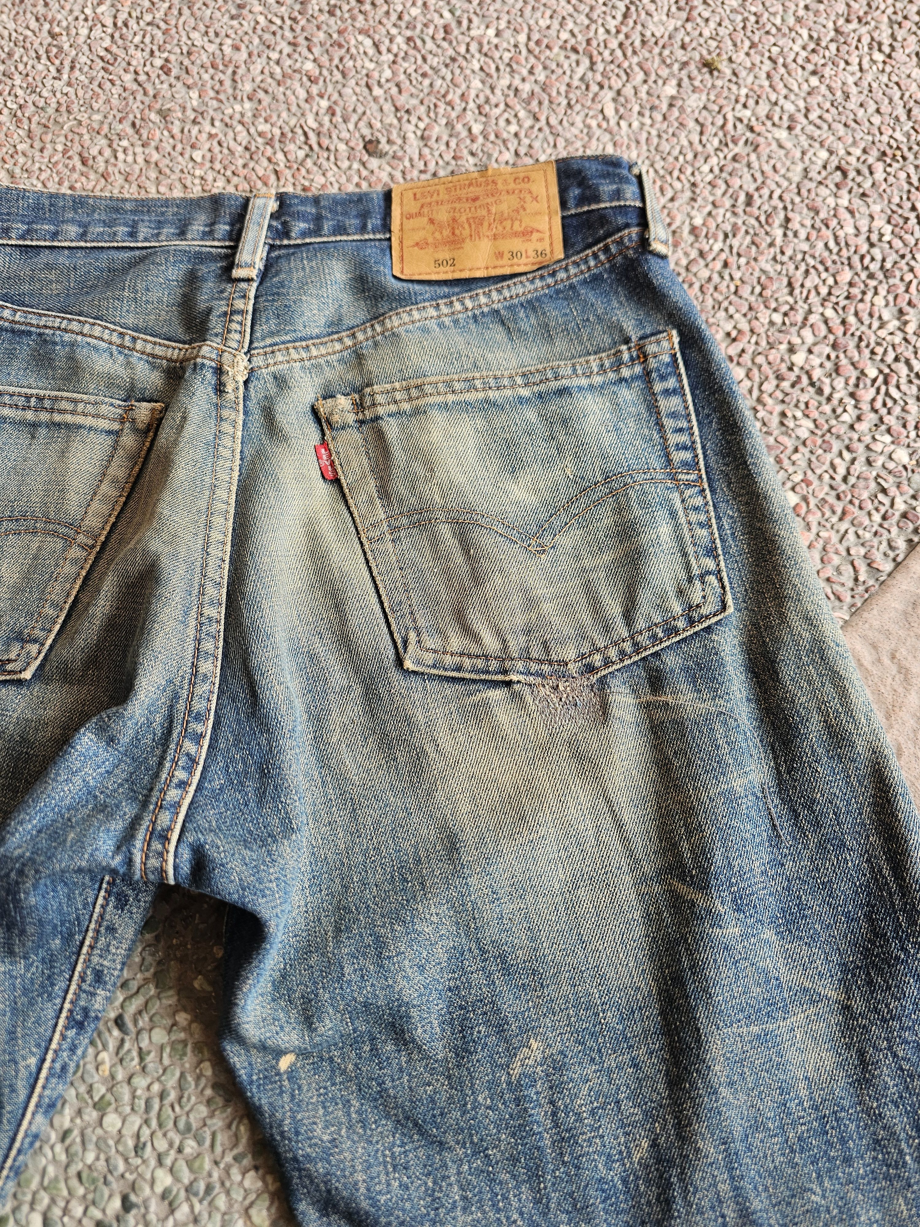 Levi's Vintage Clothing Levi’s 502 Selvedge Jeans - Heavy Fade - Worn Vintage W30 Size US 30 / EU 46 - 11 Thumbnail