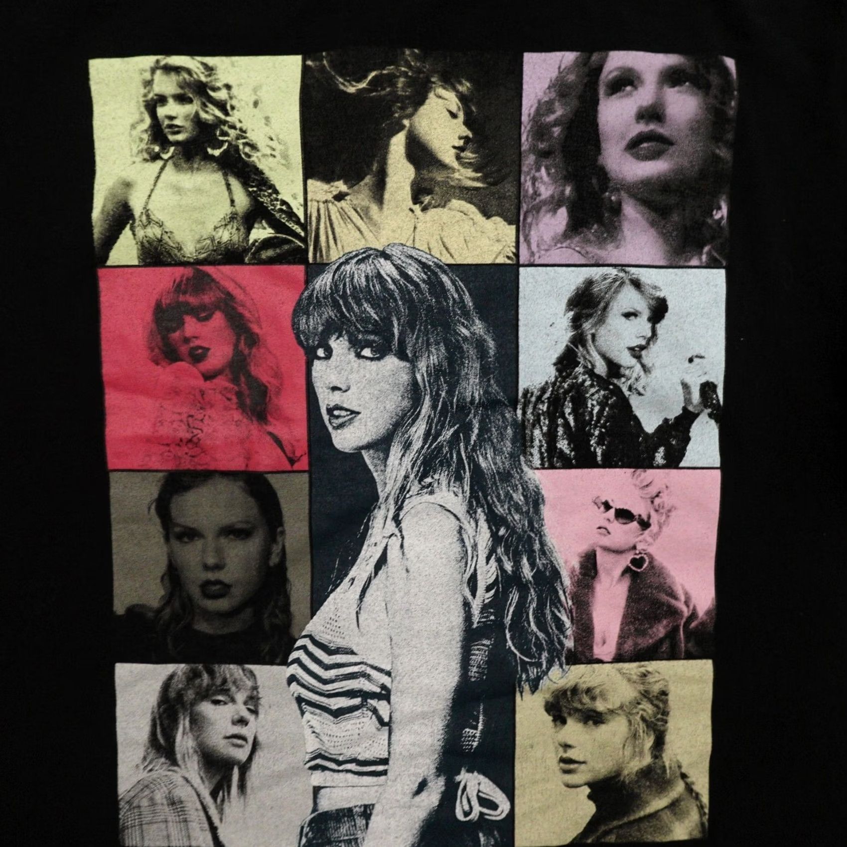 Vintage Taylor Swift T-Shirt Adult Large Black The Eras Tour 2023 Official Merchandise Size US L / EU 52-54 / 3 - 2 Thumbnail