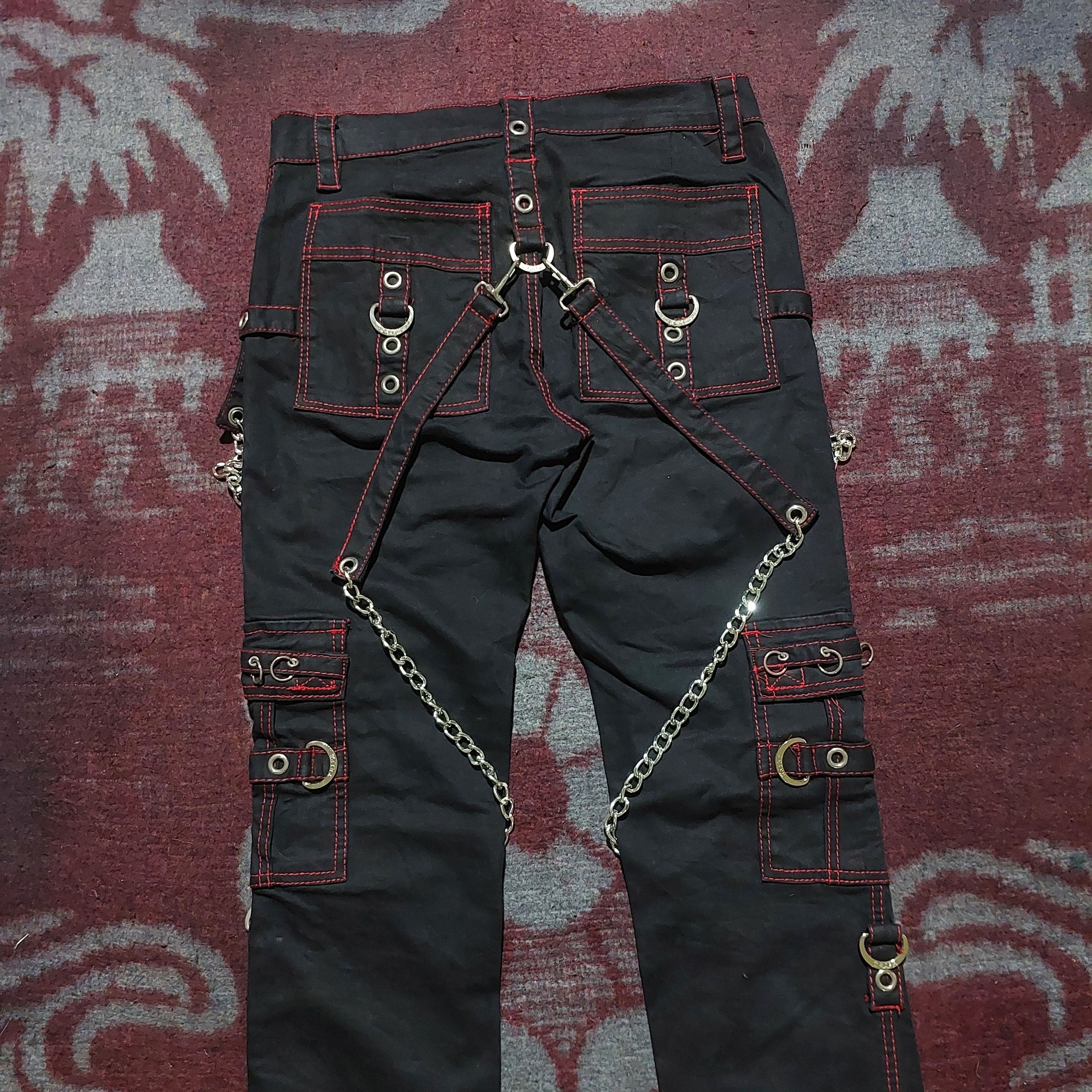 Tripp NYC Avant Garde Trip NYC X-Strap studded cargo Bondage Pants Size US 28 / EU 44 - 8 Thumbnail