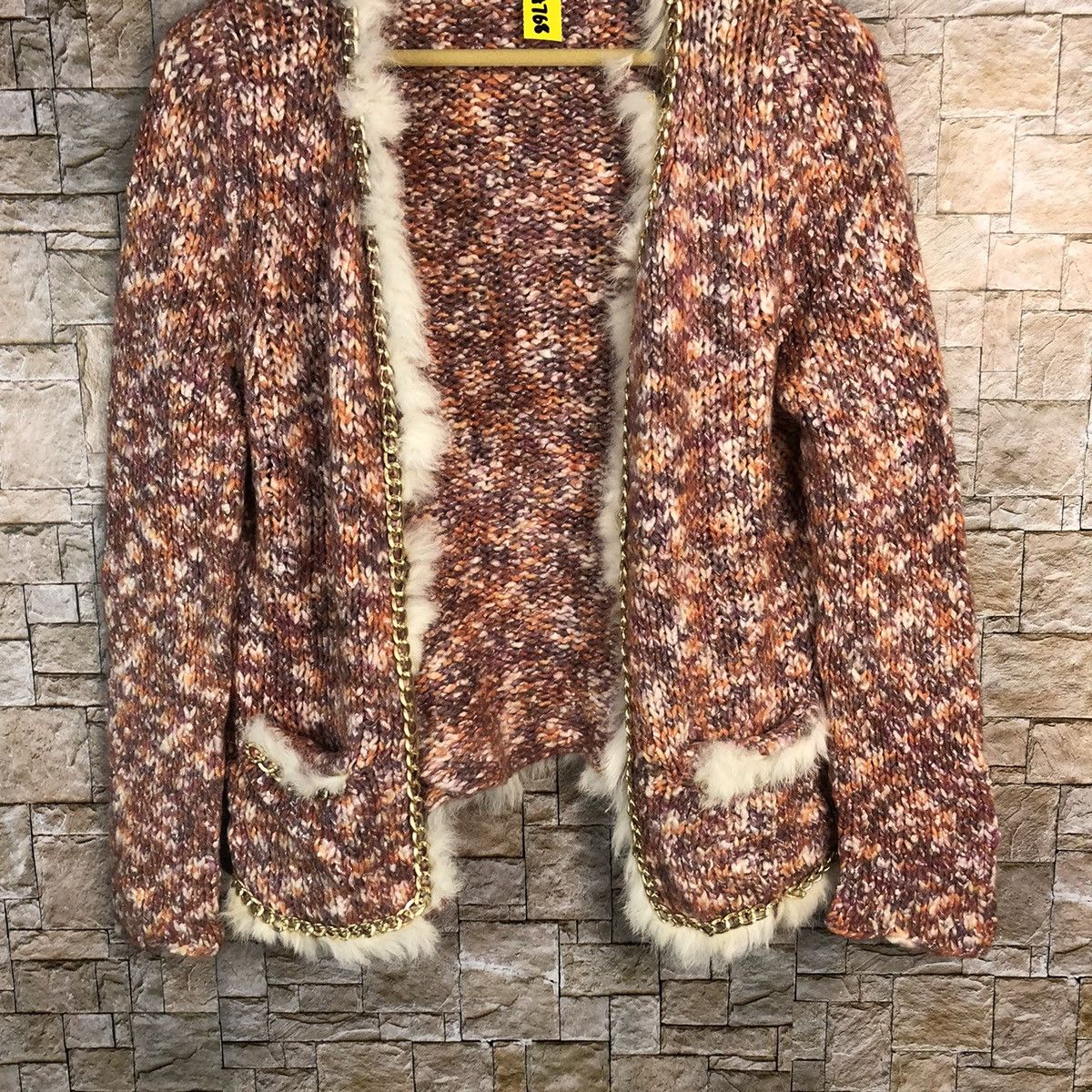 Vintage Chancery Lane Pink knitwear Cardigan #A768 Size L / US 10 / IT 46 - 3 Thumbnail