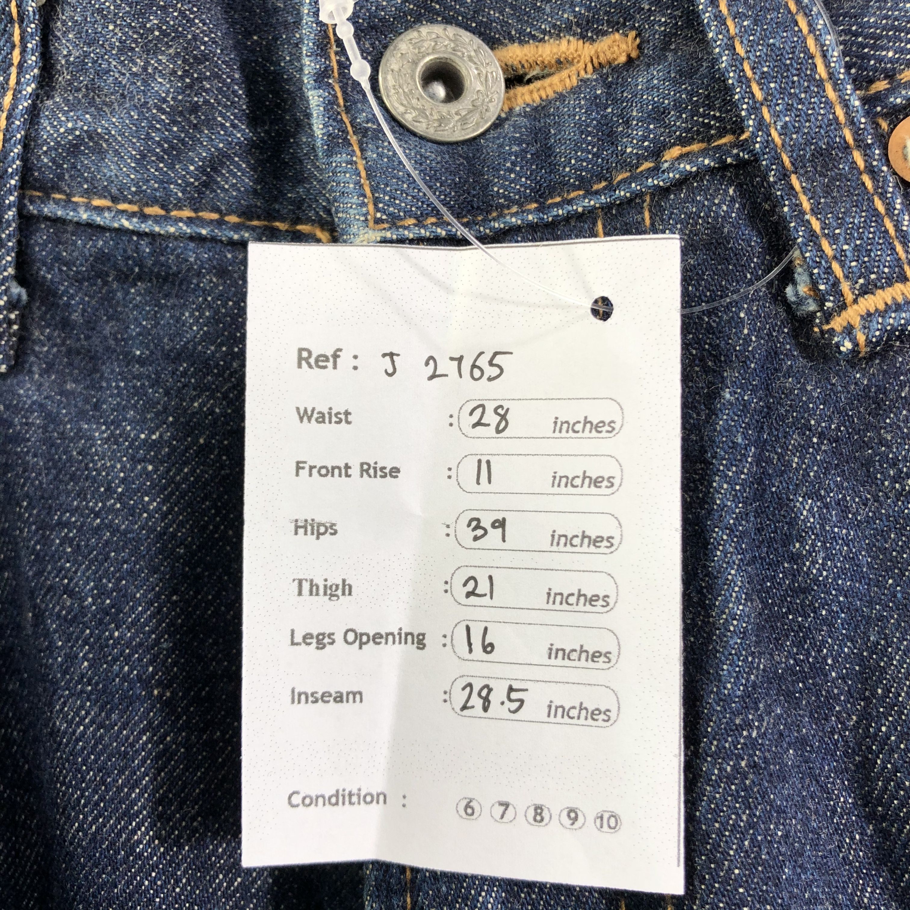 Japanese Brand Vintage Uniqlo Jeans Redline Denim -J2765 Size US 28 / EU 44 - 11 Thumbnail