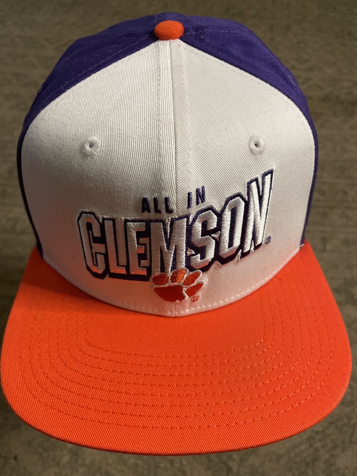 NCAA × Nike Clemson Tigers university SnapBack Hat ALL IN CAP vintage 🐅 Size ONE SIZE - 1 Thumbnail