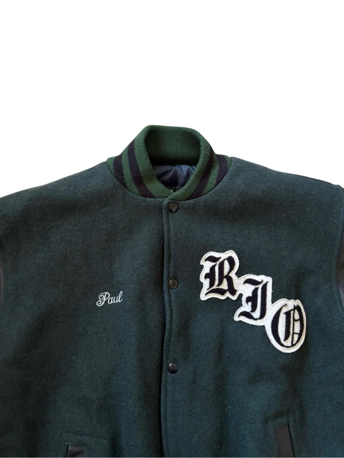 Other Vintage 90s Fordham Quality Varsity Jacket Leather RIO95 Size US L / EU 52-54 / 3 - 2 Thumbnail