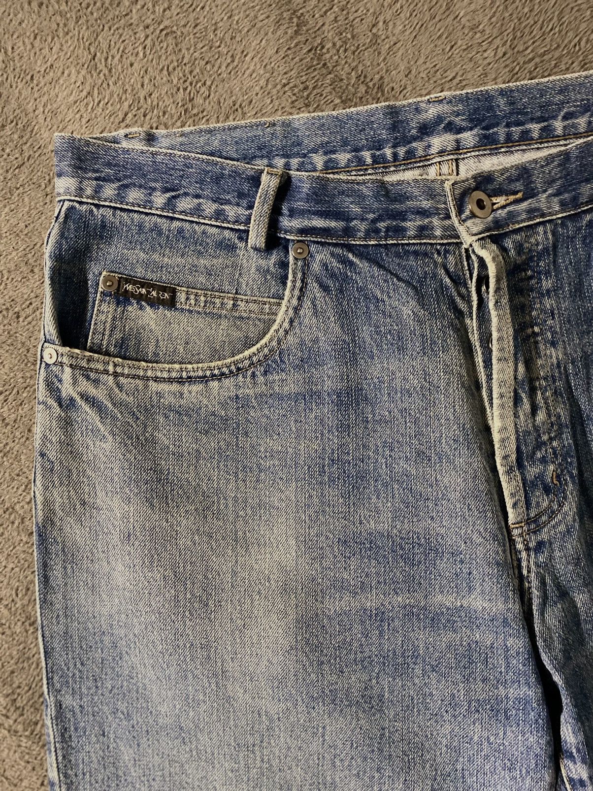 Yves Saint Laurent Vintage Yves Saint Laurent Blue Jeans Size US 36 / EU 52 - 4 Thumbnail