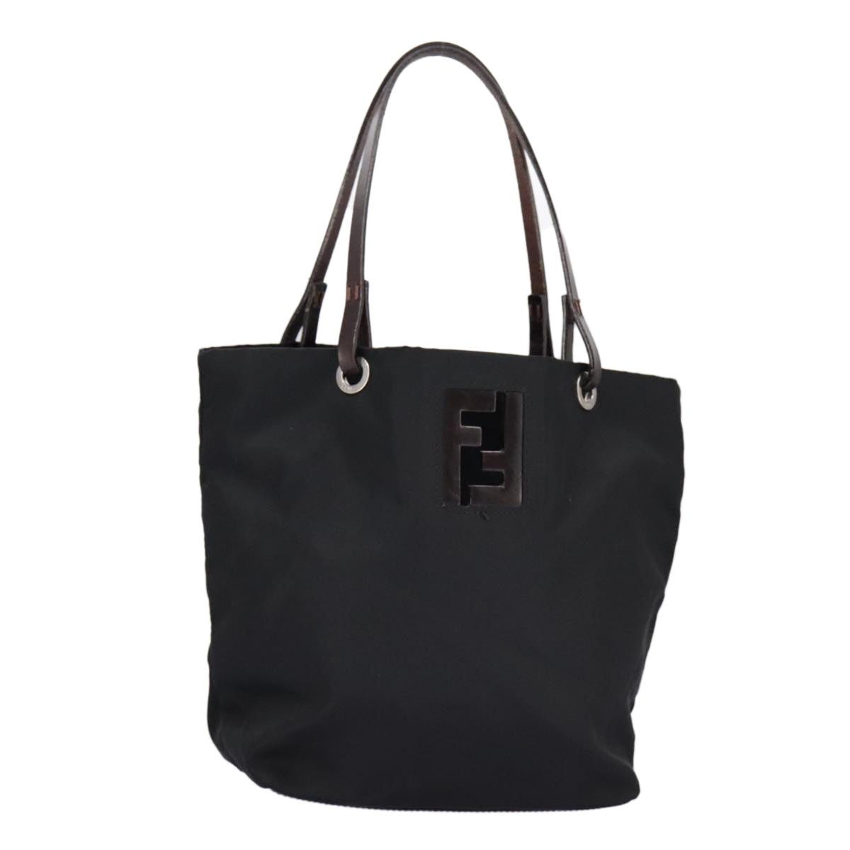 FENDI Hand Bag Nylon Black