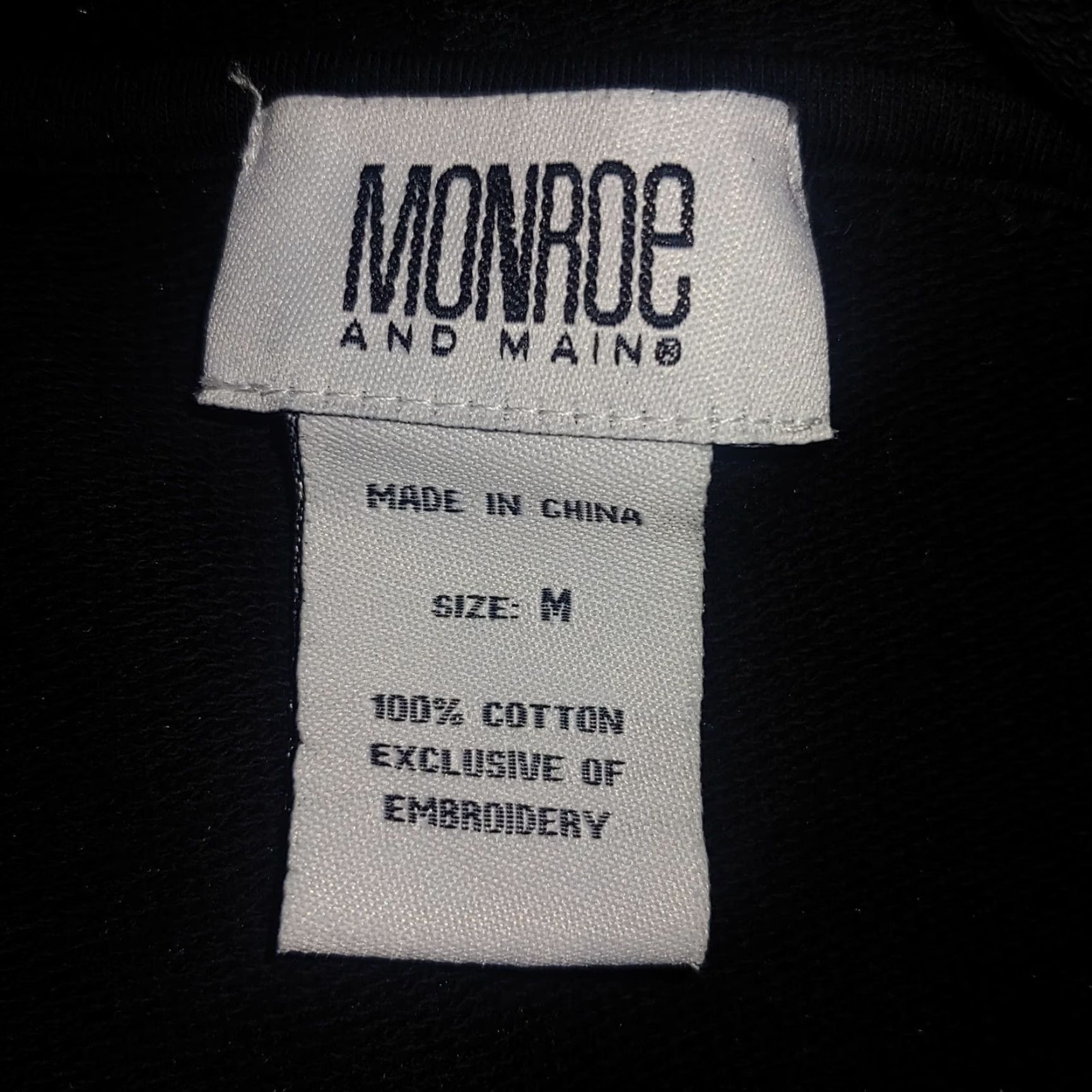 Vintage Monroe & Maine Women's Full Zip Sweatshirt M Black Hooded Boho Southwest Aztec Artsy Size M / US 6-8 / IT 42-44 - 6 Thumbnail