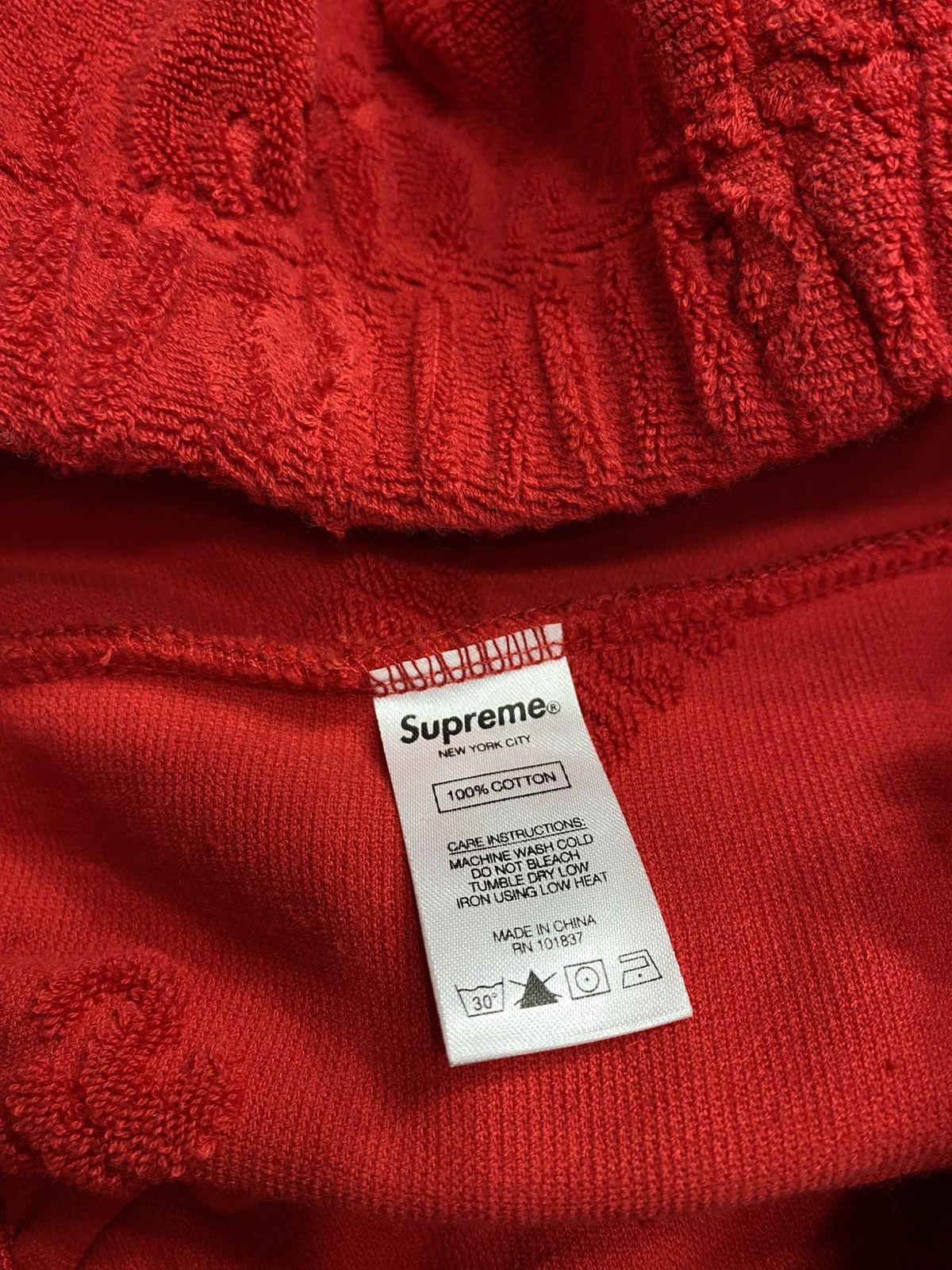Supreme Supreme Terry Jacquard Logo Short Red (SS19) Size US 30 / EU 46 - 5 Thumbnail